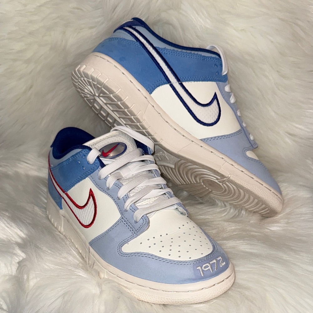 Nike Dunk Low GS ‘Armory Blue Red Mesh’